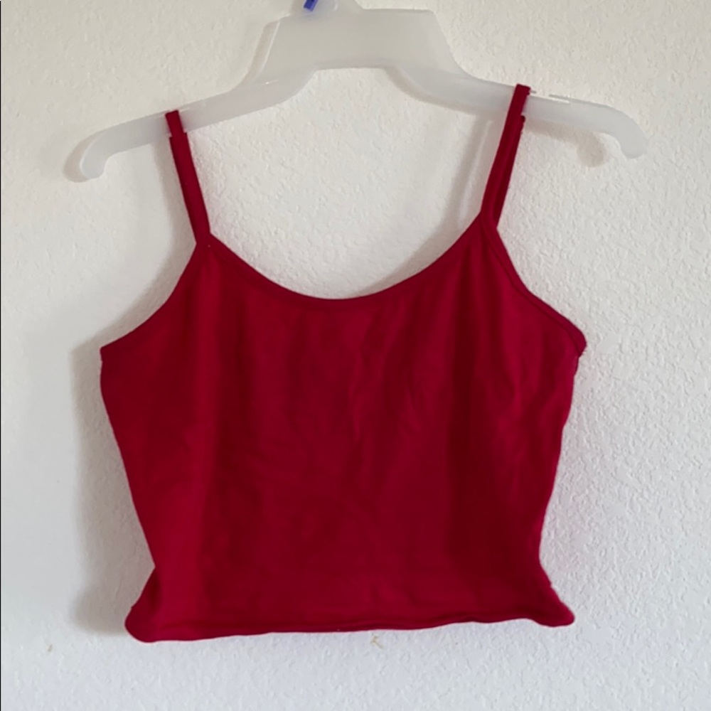 Red tank top